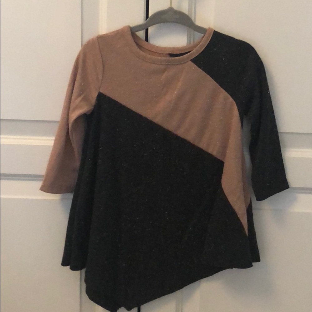 asymmetrical dress w/matching bloomer
